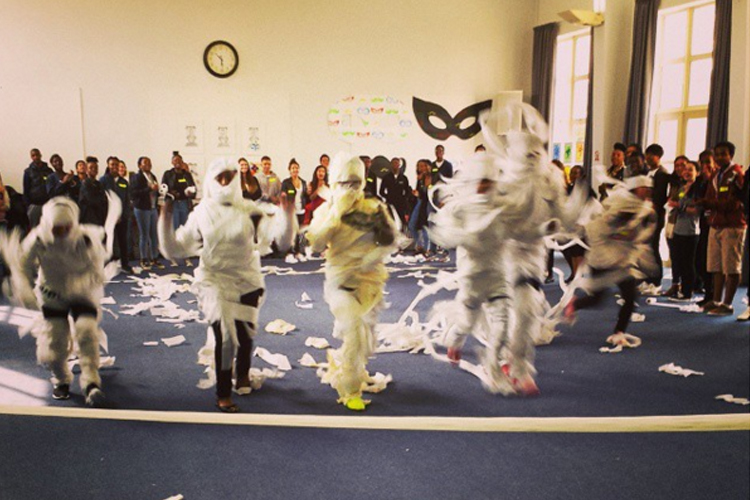 Mummy Races is a game that involves wrapping up team members and then having a race – toilet paper everywhere but fun!