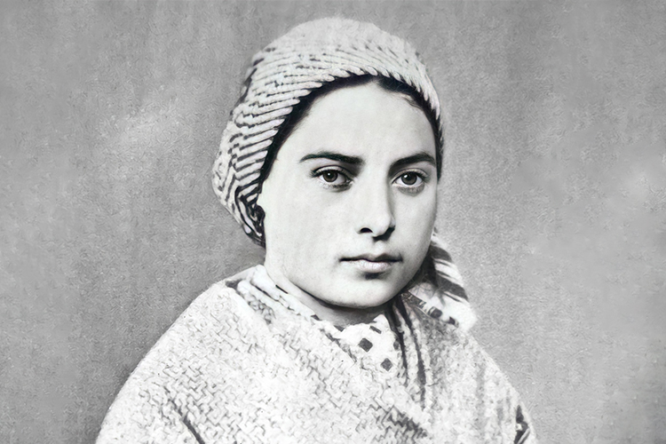 Saint Bernadette (1844-1879) is a French saint from Lourdes. She is best known for a series of Marian apparitions where Mary asked for a chapel to be built.